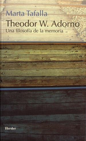 Theodor W. Adorno | 9788425423154 | Tafalla, Marta | Librería Castillón - Comprar libros online Aragón, Barbastro