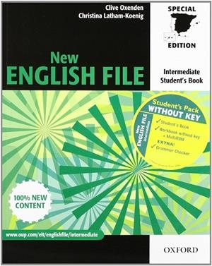 NEW ENGLISH FILE INTERMEDIATE PACK (SB+WB W/O MROM) SIN SOLUCIONES | 9780194519489 | VV.AA. | Librería Castillón - Comprar libros online Aragón, Barbastro