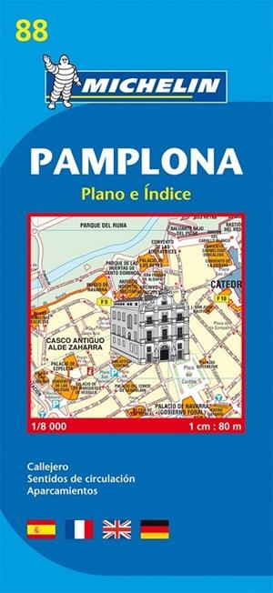PAMPLONA - PLANO MICHELIN 88 | 9782067128002 | MICHELIN | Librería Castillón - Comprar libros online Aragón, Barbastro