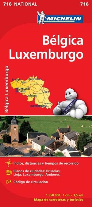 MAPA NATIONAL BÉLGICA, LUXEMBURGO - MICHELIN | 9782067170728 | MICHELIN | Librería Castillón - Comprar libros online Aragón, Barbastro