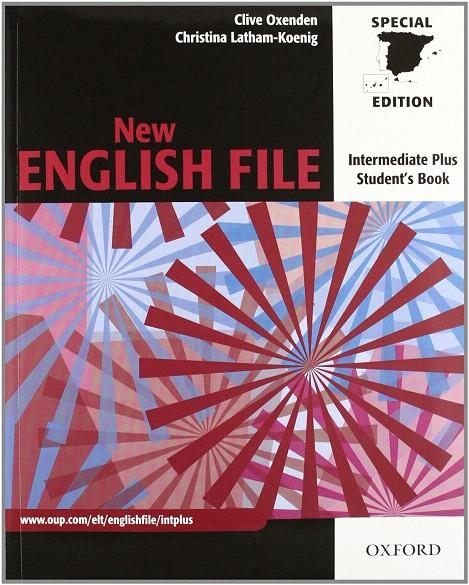 NEW ENGLISH FILE INTERMEDIATE PLUS + KEY ED.09 (PACK) | 9780194519700 | Clive Oxenden/Cristina Latham Koenig | Librería Castillón - Comprar libros online Aragón, Barbastro