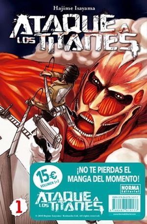 PACK INICIACIÓN ATAQUE A LOS TITANES VOLS. 1 Y 2 | 9788467914177 | Isayama, Hajime | Librería Castillón - Comprar libros online Aragón, Barbastro