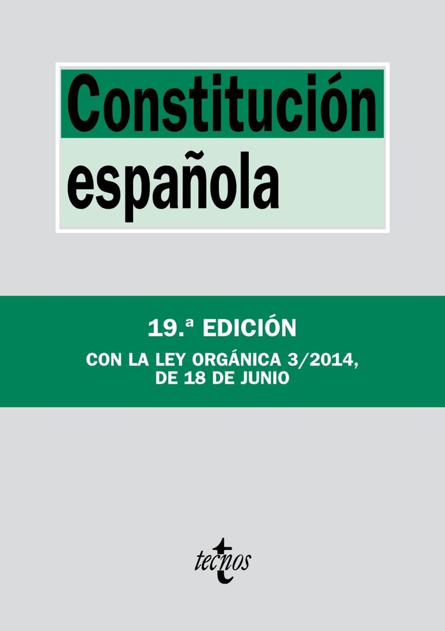Constitución Española | 9788430962464 | Editorial Tecnos | Librería Castillón - Comprar libros online Aragón, Barbastro