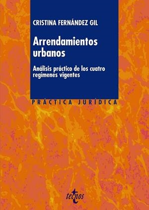Arrendamientos urbanos | 9788430962112 | Fernández Gil, Cristina | Librería Castillón - Comprar libros online Aragón, Barbastro