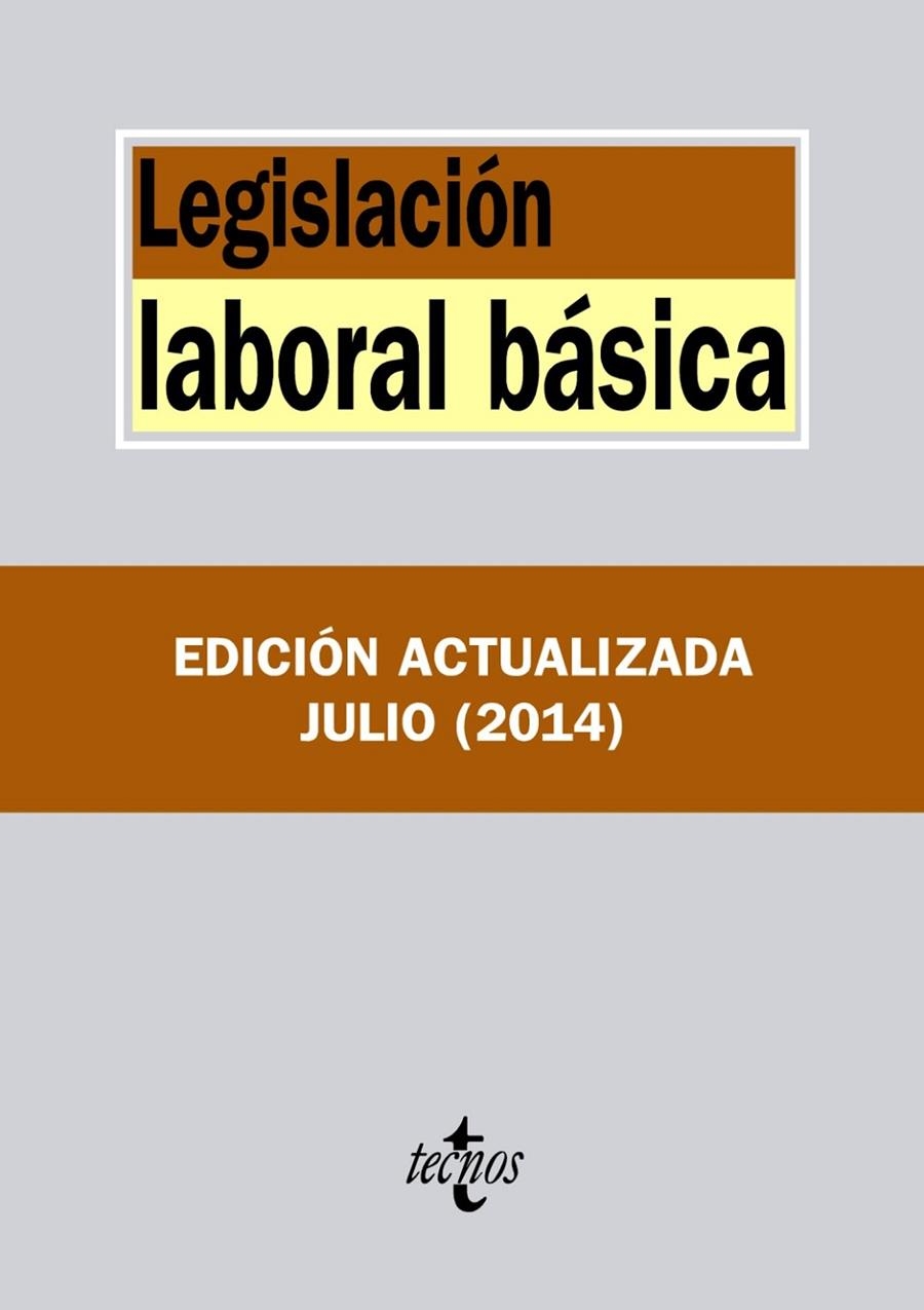 Legislación laboral básica | 9788430963515 | Editorial Tecnos | Librería Castillón - Comprar libros online Aragón, Barbastro
