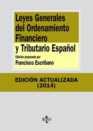 Leyes generales del ordenamiento financiero y tributario español | 9788430963614 | Editorial Tecnos | Librería Castillón - Comprar libros online Aragón, Barbastro