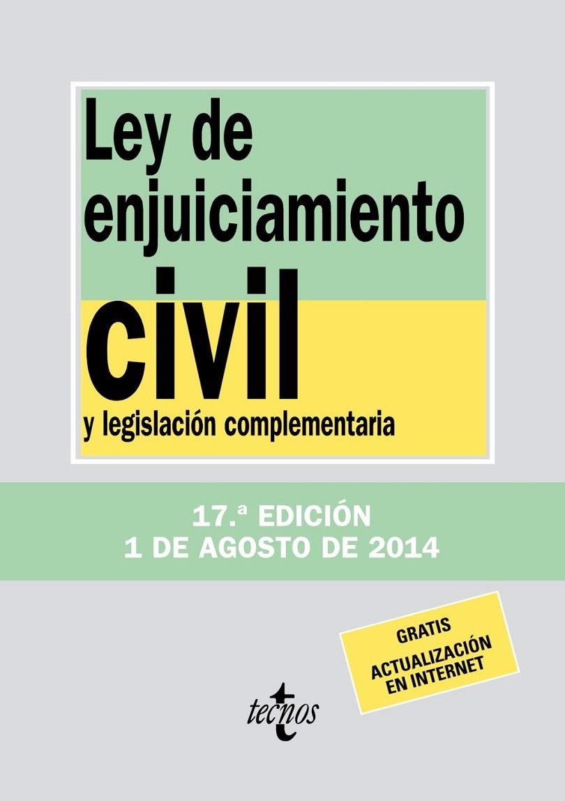 Ley de Enjuiciamiento Civil y legislación complementaria | 9788430962365 | Editorial Tecnos | Librería Castillón - Comprar libros online Aragón, Barbastro