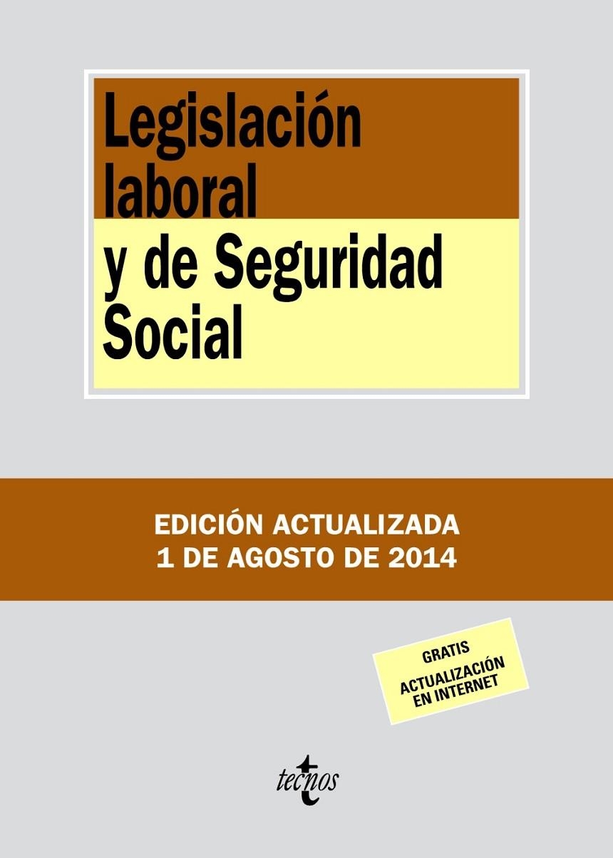 Legislación laboral y de Seguridad Social | 9788430962396 | Editorial Tecnos | Librería Castillón - Comprar libros online Aragón, Barbastro