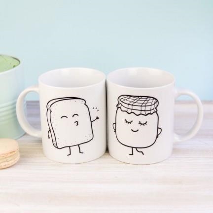 SET 2 TAZAS TOSTADA + MERMELADA : JUNTOS MOLA MAS | 8436547180110 | MR WONDERFUL | Librería Castillón - Comprar libros online Aragón, Barbastro