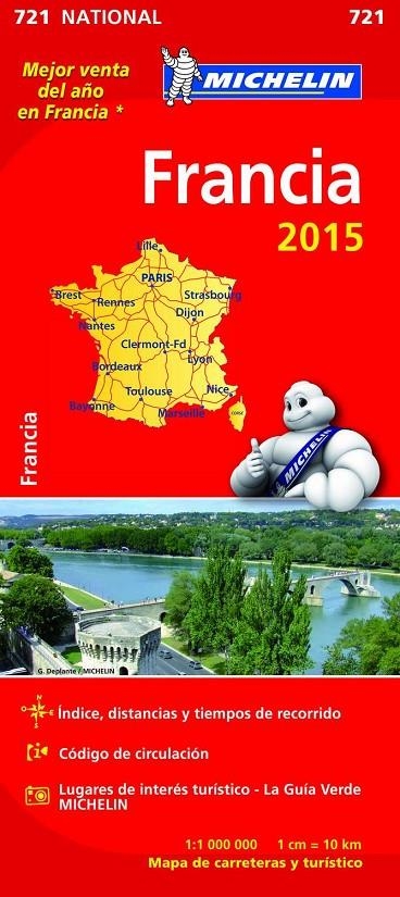 Mapa National Francia | 9782067199972 | VV AA | Librería Castillón - Comprar libros online Aragón, Barbastro