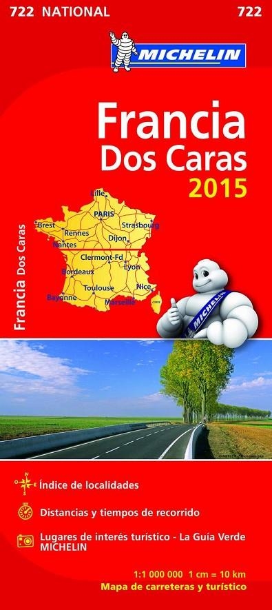 Mapa National Francia (doble cara) | 9782067199033 | Varios autores | Librería Castillón - Comprar libros online Aragón, Barbastro