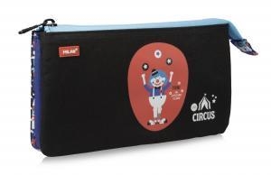 PORTATODO TRES CREMALLERAS MILAN CIRCUS II AZUL 081133CRBT | 8411574056683 | Librería Castillón - Comprar libros online Aragón, Barbastro