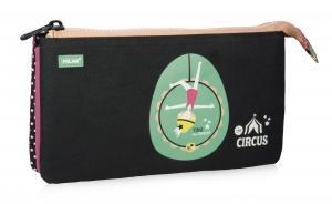 PORTATODO TRES CREMALLERAS MILAN CIRCUS II ROSA 081133CRPT | 8411574056744 | Librería Castillón - Comprar libros online Aragón, Barbastro