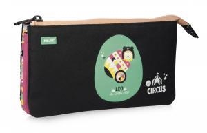 PORTATODO TRES CREMALLERAS MILAN CIRCUS ROSA 081133CRPL | 8411574056805 | Librería Castillón - Comprar libros online Aragón, Barbastro