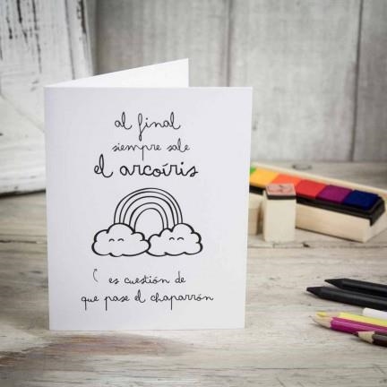 FELICITACION AL FINAL SIEMPRE SALE EL ARCOIRIS | 8436547181889 | MR WONDERFUL | Librería Castillón - Comprar libros online Aragón, Barbastro