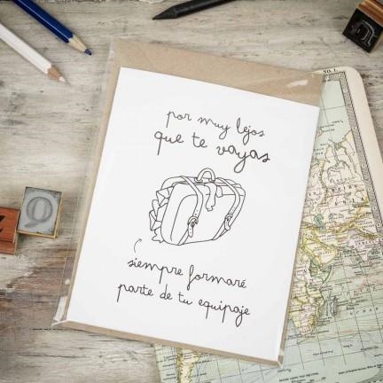 FELICITACION POR MUY LEJOS QUE TE VAYAS SIEMPRE FORMARÉ PARTE DE TU EQUIPAJE | 8436547181865 | MR WONDERFUL | Librería Castillón - Comprar libros online Aragón, Barbastro