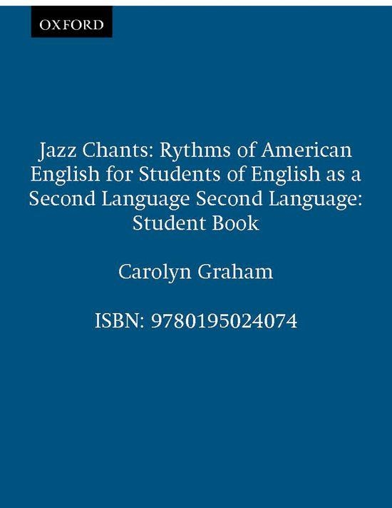 Jazz Chants. Student's Book | 9780195024074 | Graham, Carolyn | Librería Castillón - Comprar libros online Aragón, Barbastro