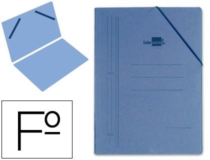 CARPETA GOMAS LIDERPAPEL FOLIO SENCILLA CARTON COMPACTO AZUL CG09 01399 | 8423473013995 | Librería Castillón - Comprar libros online Aragón, Barbastro
