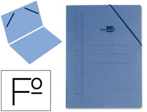 CARPETA GOMAS LIDERPAPEL FOLIO SENCILLA CARTON COMPACTO AZUL CG09 01399 | 8423473013995 | Librería Castillón - Comprar libros online Aragón, Barbastro