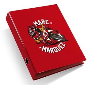 ARCHIVADOR 4 ANILLAS 40 MM  MARC MARQUEZ 93  ROJO 14789 | 8422593147894 | Librería Castillón - Comprar libros online Aragón, Barbastro