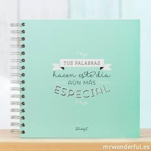 Libro de firmas para bodas originales : Tus palabras hacen este día aún más especial | 8436547186105 | MR WONDERFUL | Librería Castillón - Comprar libros online Aragón, Barbastro