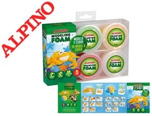 Pasta para modelar alpino metal modeling foam pack de 6 botes de 75 ml. + ojos saltones + guia paso a paso DP000158 | 8413240564812 | Librería Castillón - Comprar libros online Aragón, Barbastro