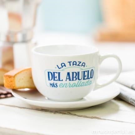 TAZA Y PLATO LA TAZA DEL ABUELO MAS ENROLLADO | 8436547191598 | MR WONDERFUL | Librería Castillón - Comprar libros online Aragón, Barbastro