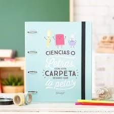CARPETA WONDERFUL CON ANILLAS CARPETA CIENCIAS O LETRAS CON ESTA CARPETA SEGURO QUE LA PETAS | 8436547190881 | MR WONDERFUL | Librería Castillón - Comprar libros online Aragón, Barbastro