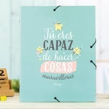 CARPETA WONDERFUL CON ANILLAS CARPETA TU ERES CAPAZ DE HACER COSAS MARAVILLOSAS | 8436547190928 | MR WONDERFUL | Librería Castillón - Comprar libros online Aragón, Barbastro