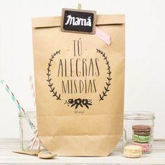 PACK 5 BOLSAS KRAFT TU ALEGRAS MIS DIAS | 8436547181582 | MR WONDERFUL | Librería Castillón - Comprar libros online Aragón, Barbastro