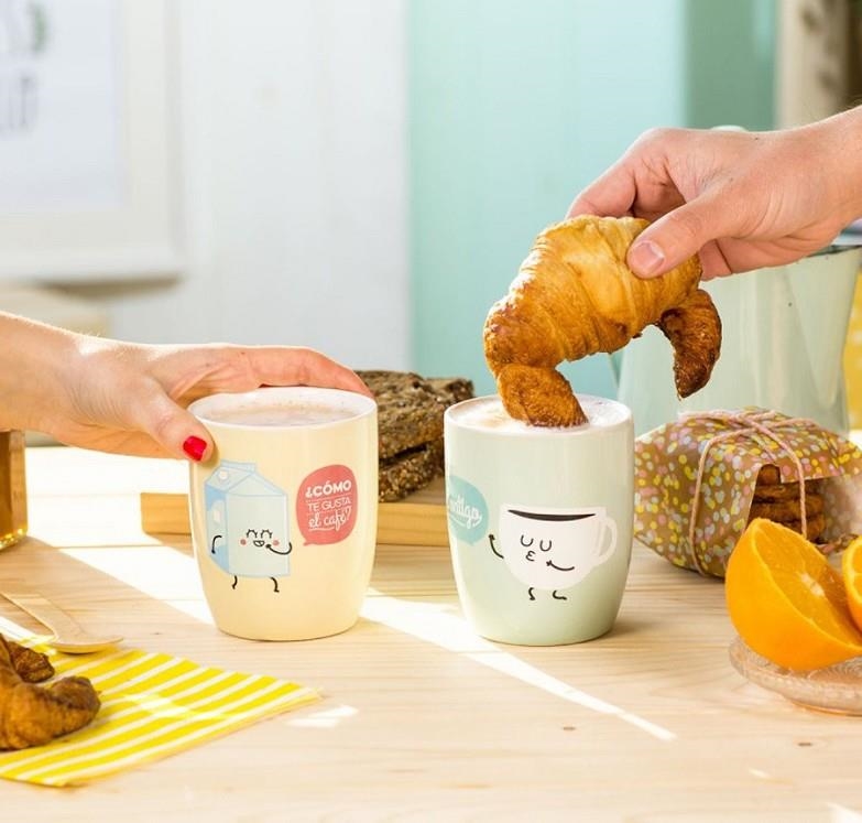 PACK 2 TAZAS VERDE Y AMARILLA ¿COMO TE GUSTA EL CAFÉ? CONTIGO AMARILLO Y VERDE | 8436547189335 | MR WONDERFUL | Librería Castillón - Comprar libros online Aragón, Barbastro