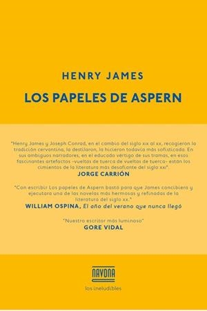 LOS PAPELES DE ASPERN | 9788416259229 | JAMES, H | Librería Castillón - Comprar libros online Aragón, Barbastro