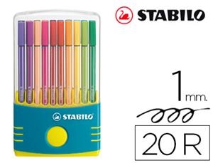ROTULADOR STABILO 68 PUNTA FIBRA ESTUCHE DE COLOR TUQUESA 20 COLORES 6820-04-01 73505 | 4006381456180 | Librería Castillón - Comprar libros online Aragón, Barbastro