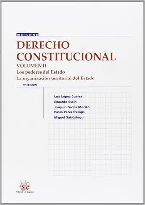 Derecho constitucional II | 9788490534779 | Lopez Guerra | Librería Castillón - Comprar libros online Aragón, Barbastro