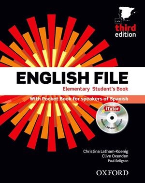 English file 3ed. elementary pack student's book + Itutor + CD + workbook with key ed.2014 | 9780194598910 | Latham-Koenig, Christina; Oxenden, Clive | Librería Castillón - Comprar libros online Aragón, Barbastro
