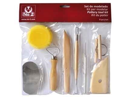 INSTRUMENTOS DE MODELAR ARCILLA SIO DE 8 PIEZAS 54994 | 8422830370016 | Librería Castillón - Comprar libros online Aragón, Barbastro