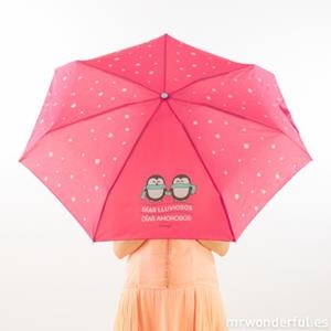 PARAGUAS PEQUEÑO PLEGABLE DIAS LLUVIOSOS DIAS AMOROSOS | 8436547190089 | MR WONDERFUL | Librería Castillón - Comprar libros online Aragón, Barbastro