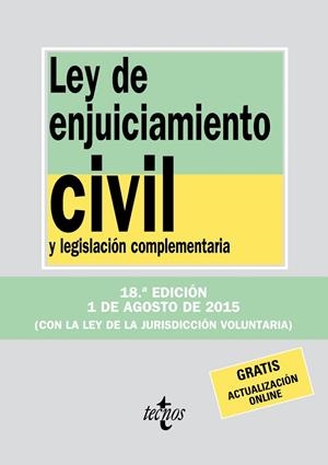 Ley de Enjuiciamiento Civil | 9788430966080 | Editorial Tecnos | Librería Castillón - Comprar libros online Aragón, Barbastro