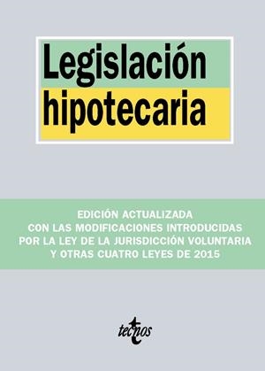 Legislación hipotecaria | 9788430966738 | Editorial Tecnos | Librería Castillón - Comprar libros online Aragón, Barbastro