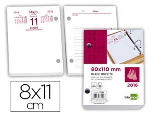 TACO CALENDARIO 2016 BLOC BUFETE 110X80MM 80GR 2 ANILLAS 77295 | 8423473772953 | Librería Castillón - Comprar libros online Aragón, Barbastro