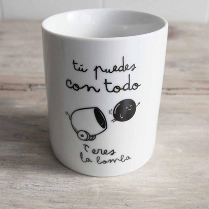 TAZA TU PUEDES CON TODO ERES LA BOMBA | 8436547180233 | MR WONDERFUL | Librería Castillón - Comprar libros online Aragón, Barbastro