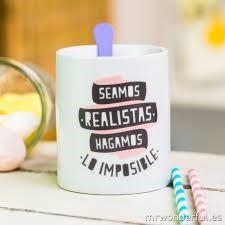 TAZA SEAMOS REALISTAS | 8436547183760 | MR WONDERFUL | Librería Castillón - Comprar libros online Aragón, Barbastro