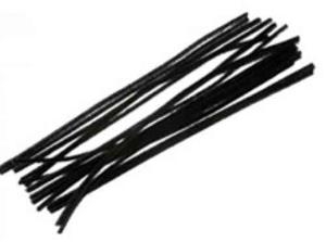 LIMPIA PIPAS CHENILLA 30CMX6MM 50UN NEGRO 3075 | 6923980232657 | Librería Castillón - Comprar libros online Aragón, Barbastro