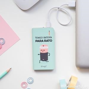 POWER BANK BATERIA EXTERNA PLANA TENGO BATERIA PARA RATO - MR WONDERFUL | 8436557681065 | MR WONDERFUL | Librería Castillón - Comprar libros online Aragón, Barbastro