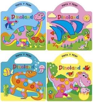 Aprende y pega dinoland (4 títulos) | 9788467746259 | Busquets Villanova, Jordi | Librería Castillón - Comprar libros online Aragón, Barbastro