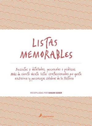 Listas memorables | 9788498387179 | Usher, Shaun | Librería Castillón - Comprar libros online Aragón, Barbastro