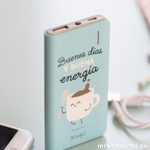 BATERIA PLANA BUENOS DIAS Y BUENA ENERGIA - MR WONDERFUL | 8436557681041 | MR WONDERFUL | Librería Castillón - Comprar libros online Aragón, Barbastro
