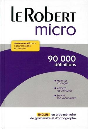 Le Petit Robert Micro | 9782321006435 | Le Robert | Librería Castillón - Comprar libros online Aragón, Barbastro