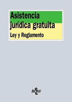 Asistencia jurídica gratuita | 9788430968459 | Editorial Tecnos | Librería Castillón - Comprar libros online Aragón, Barbastro