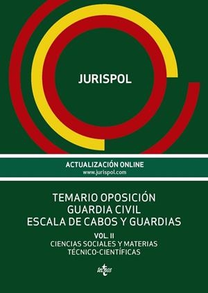 Temario oposición Guardia Civil Escala de cabos y guardias | 9788430968398 | Jurispol | Librería Castillón - Comprar libros online Aragón, Barbastro